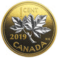 One Cent (1c) - Big Coin Series - 2019 Canada Pure Silver Reverse Gold Plating - Royal Canadian Mint