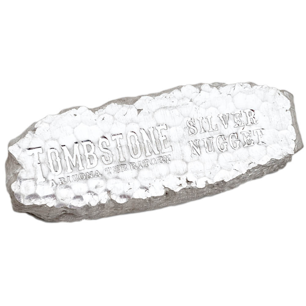 10 oz Silver Tombstone Bar - .999 AG - Scottsdale Mint