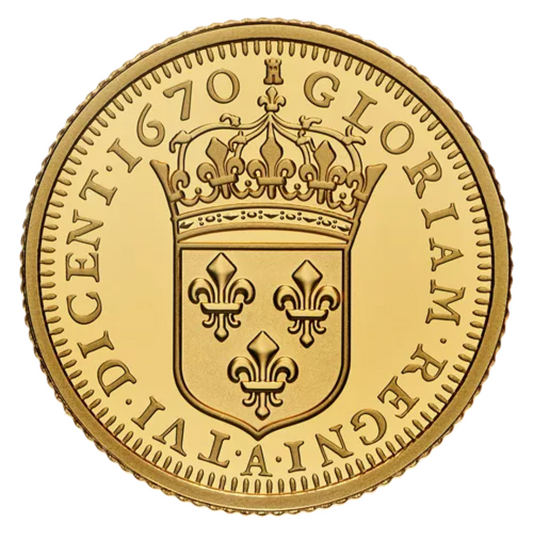 1/4 oz Pure Gold Coin – Relics of New France: Louis XIV 15 Sol – Mintage: 1000 (2020)