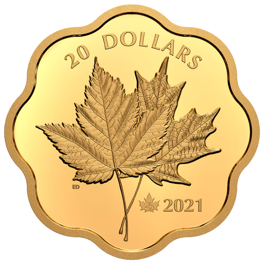 Fine Silver Coin - Iconic Maple Leaves (2021)