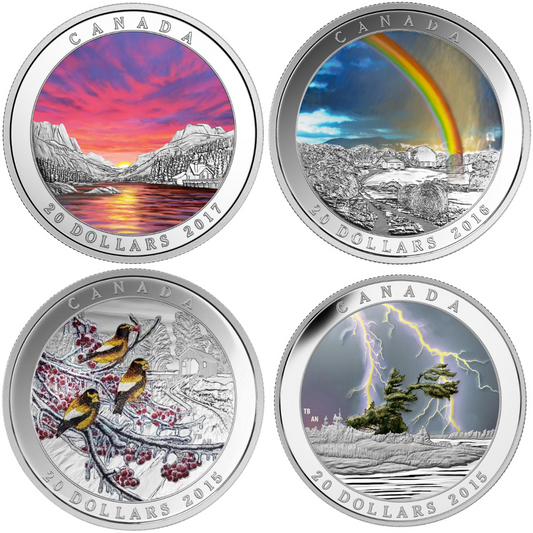 4 Coin Set - Weather Phenomenon - 4 x 1 oz Fine Silver Coins (2015-2017)