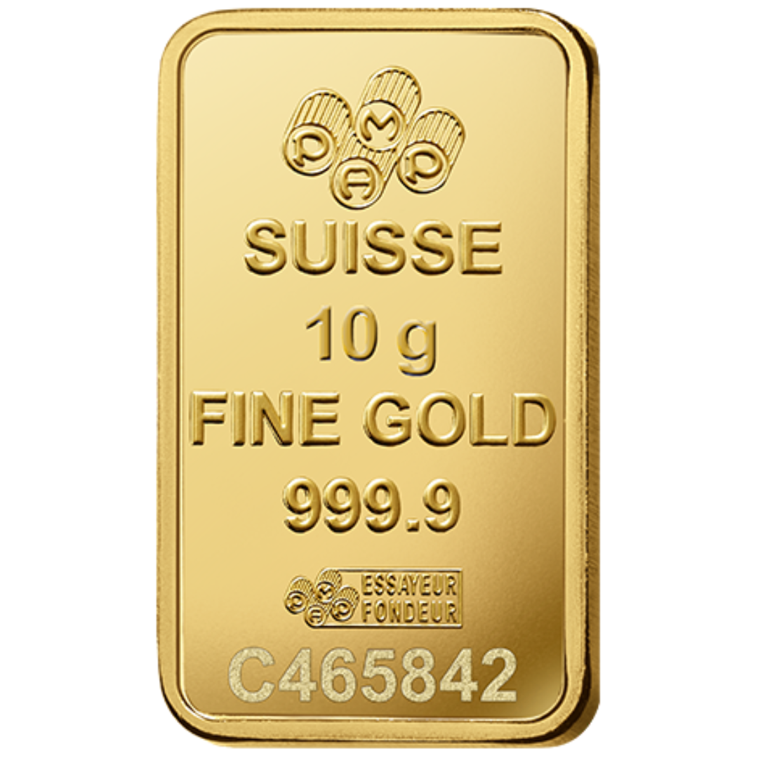 10 Gram Gold  Bar - PAMP Suisse - Lady Fortuna Series - 10 g Gold Bar - .9999 Au