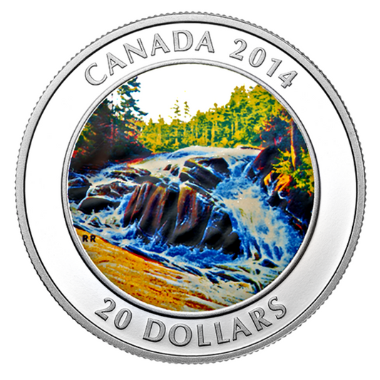 1 oz. Fine Silver Coin - River Rapids - Mintage: 7,500 (2014)