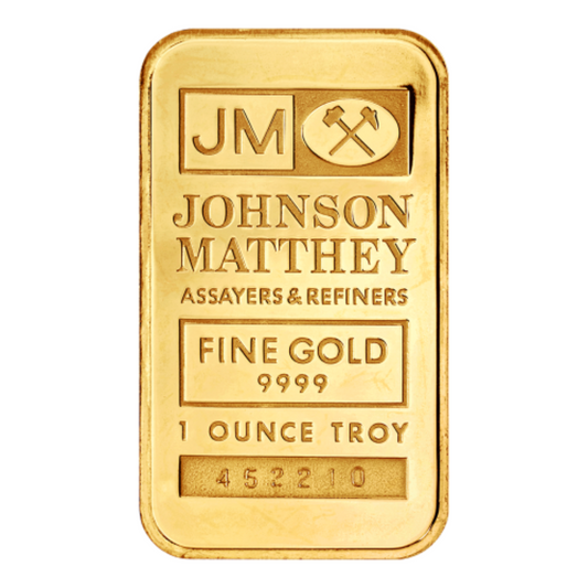 1 oz Gold Bar - Johnson Matthey - .9999 Au