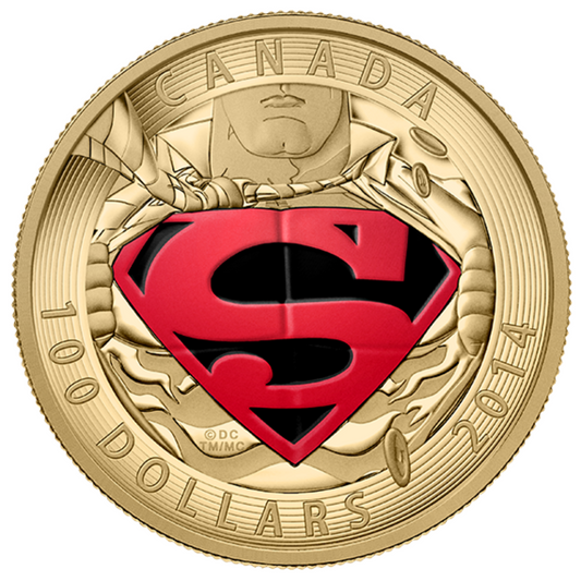 14-Karat Gold Coin - Iconic Superman™ Comic Book Covers: The Adventures of Superman #596 from 2001 - Mintage: 2,000 (2014)