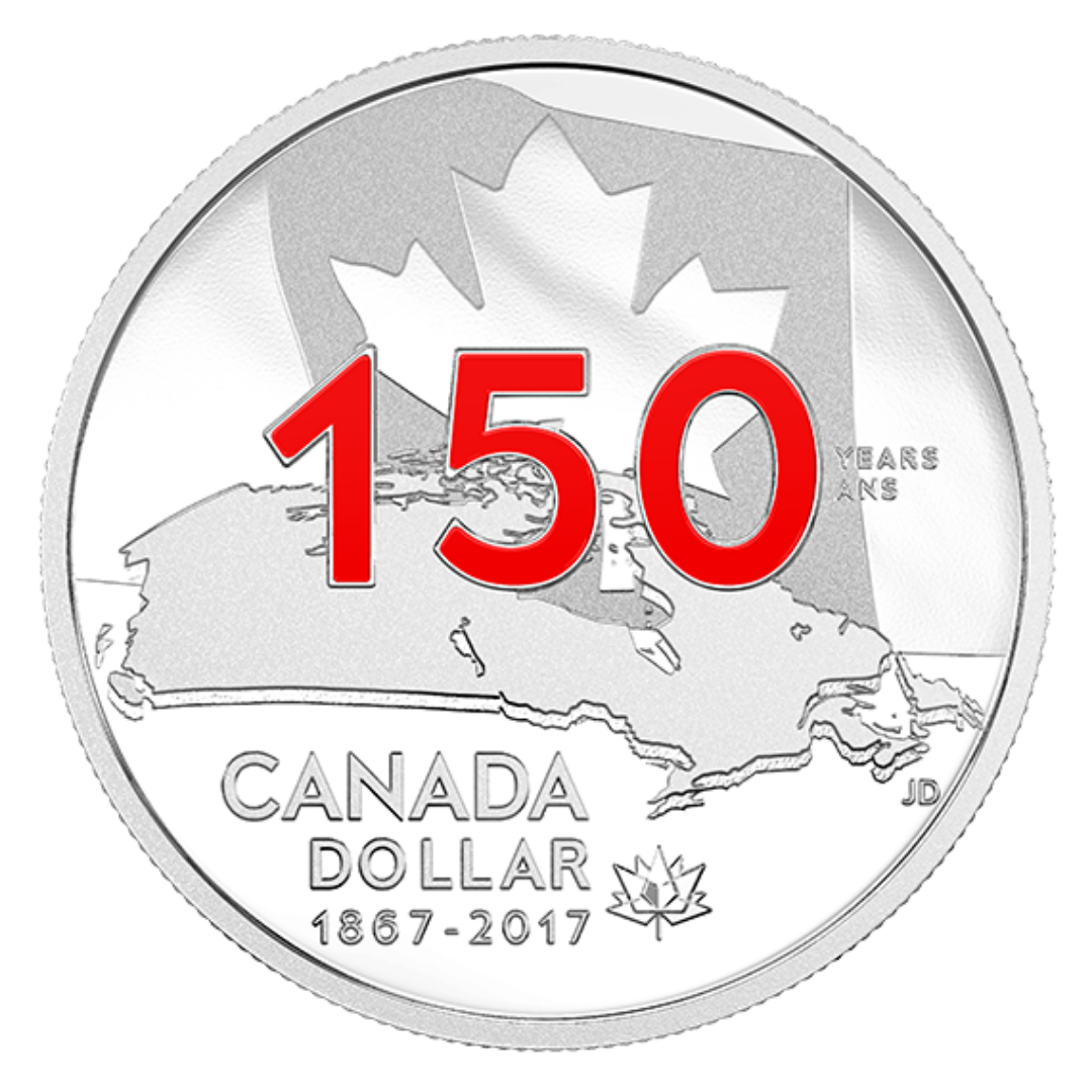 2017 Enameled Special Edition Proof Pure Silver Dollar - Our Home and Native Land