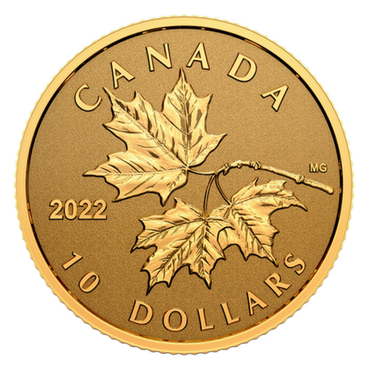 1/20 oz. Pure Gold Coin – 2022 Everlasting Maple Leaf