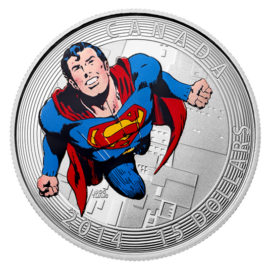 Fine Silver Coin - Iconic Superman™ Comic Book Covers: Action Comics #419 from 1972 - Mintage: 10,000 (2014)