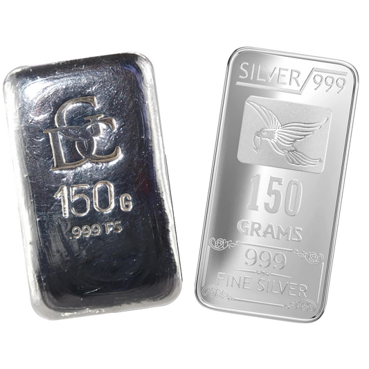 150 Gram Silver Bar, Coin or Round - Preowned - Assorted Mints - .999+ Ag