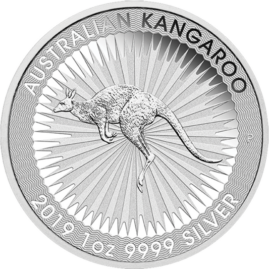 1 oz Silver Coin - Backdated Kangaroo - Perth Mint - .9999 Ag