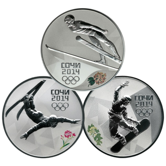 Collection #1: 3-Coin Subscription: Sochi 2014 Winter Olympics