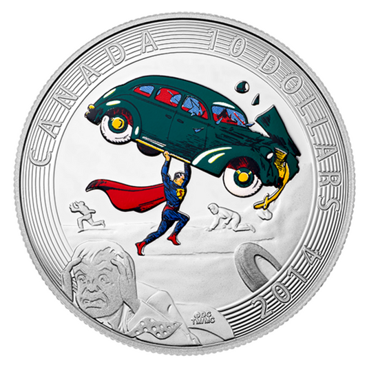 1/2 oz. Fine Silver Coin - Iconic Superman™ Comic Book Covers: Action Comics #1 from 1938 - Mintage: 10,000 (2014)