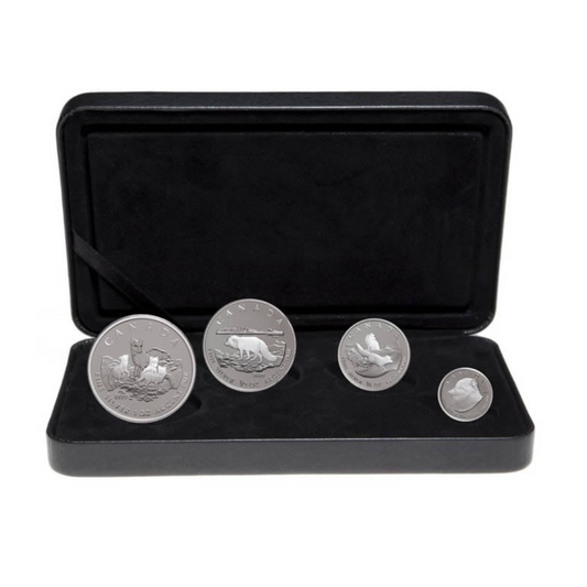 Arctic Fox Silver Fractional Proof Coin Set (2004)