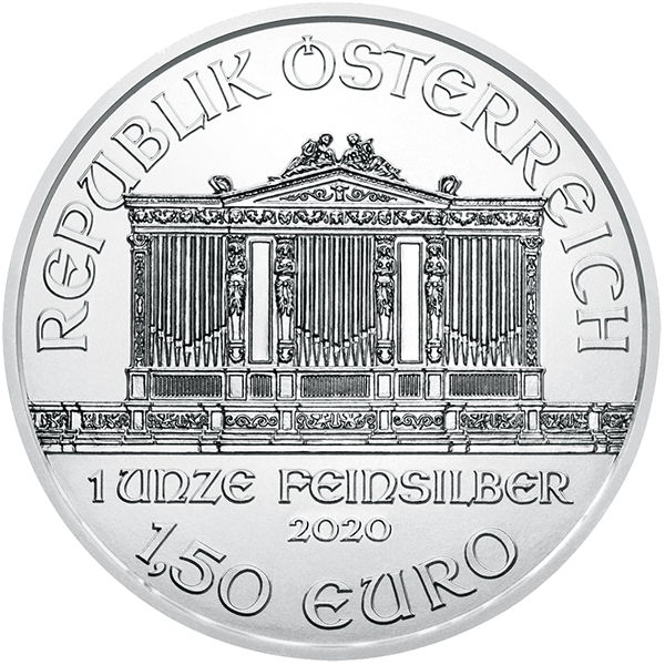 Buy 1 Oz Silver Coin Austrian Mint Philharmonic Silver Buy 1 Oz Philharmonic Silver Obverse Buy 500 oz Silver Buy Cheap Silver Philharmonic Monster Box
