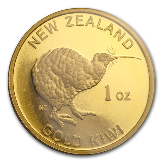 1 oz Gold Kiwi Round - .9999 AU - New Zealand Mint