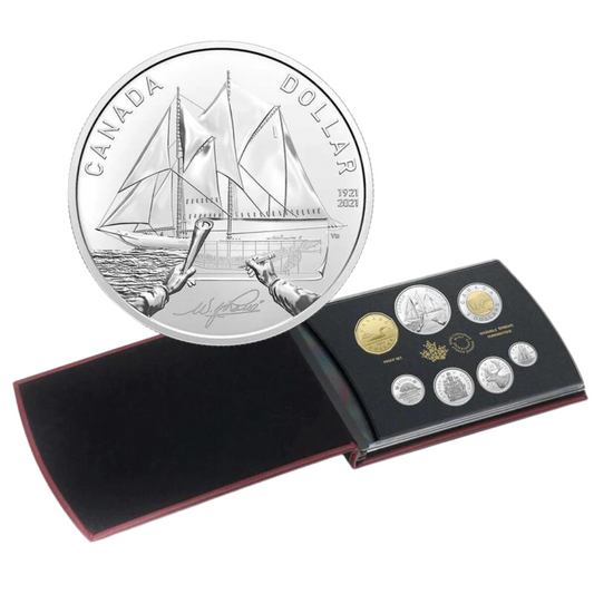 100th Anniversary of Bluenose - Special Edition Silver Dollar Set (2021)